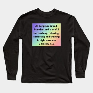 Bible Verse 2 Timothy 3:16 Long Sleeve T-Shirt